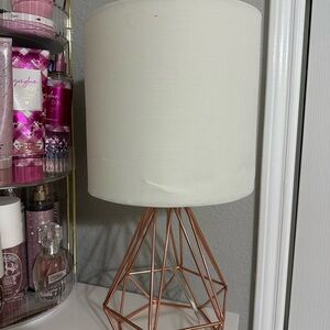 Rose gold table lamp